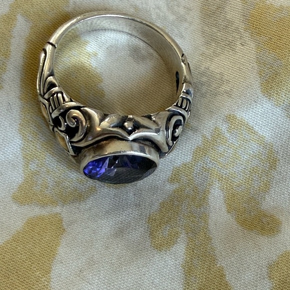 Robert Manse Sterling Silver 925 18k Amethyst Ring Size 6 - Picture 13 of 16